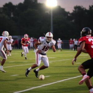 photo liga sepak bola pertandingan